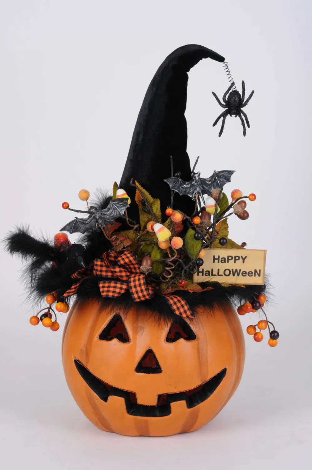 Decorator's Warehouse 22" Karen Didion Lighted Fiber Optic Pumpkin > Halloween|Halloween