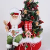 Decorator's Warehouse Karen Didion Lighted Gingerbread Santa Bag > Santas & Angels|Karen Didion