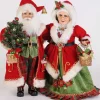 Decorator's Warehouse Karen Didion Lighted Strolling Mr. and Mrs. Claus > Santas & Angels|Karen Didion