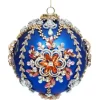 Decorator's Warehouse 5" King's Jewel Ball Ornament, Blue - Mark Roberts > Mark Roberts