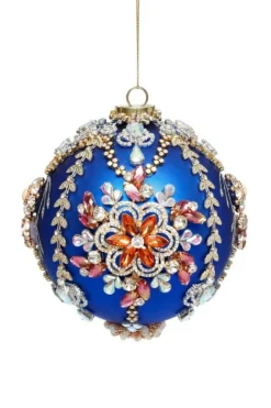 Decorator's Warehouse 5" King's Jewel Ball Ornament, Blue - Mark Roberts > Mark Roberts