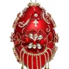 Decorator's Warehouse 8" King's Jewel Finial Ornament, Red - Mark Roberts > Mark Roberts