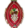 Decorator's Warehouse 8" King's Jewel Finial Ornament, Raspberry Shiny - Mark Roberts > Mark Roberts