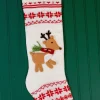 Decorator's Warehouse Knit Fabric Very Merry Stocking > Christmas Textiles|Christmas Decor