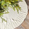 Decorator's Warehouse 50" Knitted Tree Skirt - Ivory > Christmas Decor|Christmas Textiles