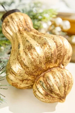 Decorator's Warehouse 6" Large Matte Gold Turban Ornament > Christmas Decor|Christmas Ornaments
