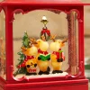 Decorator's Warehouse 9.5"LED Battery/USB Reindeer Band Water Globe with timer > Water Globes|Farmhouse