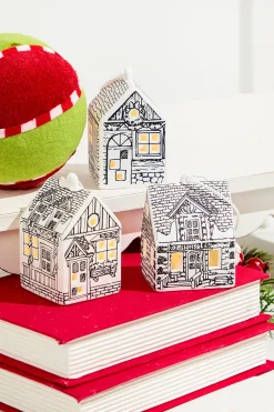 Decorator's Warehouse 3" LED Ceramic House Ornament > Christmas Ornaments|Storyville