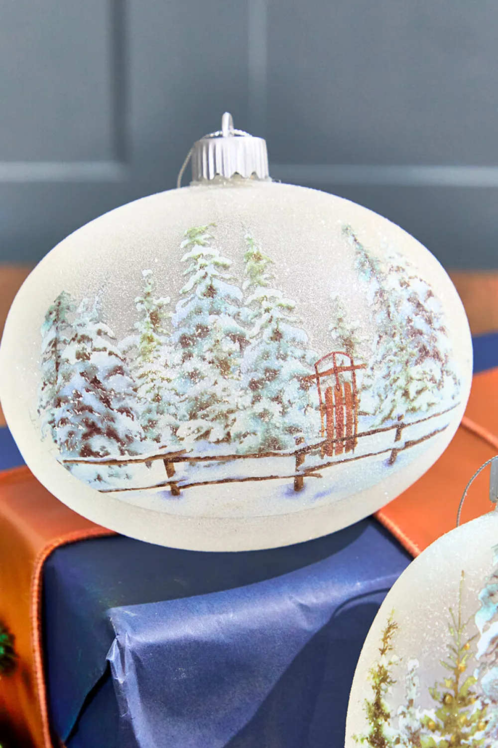 Decorator's Warehouse 6” LED Country Sled/Sleigh Frosted Ornament > Christmas Decor|Christmas Ornaments