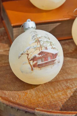Decorator's Warehouse 4” LED Glass Cabin Ornament > Christmas Sale|Christmas Decor