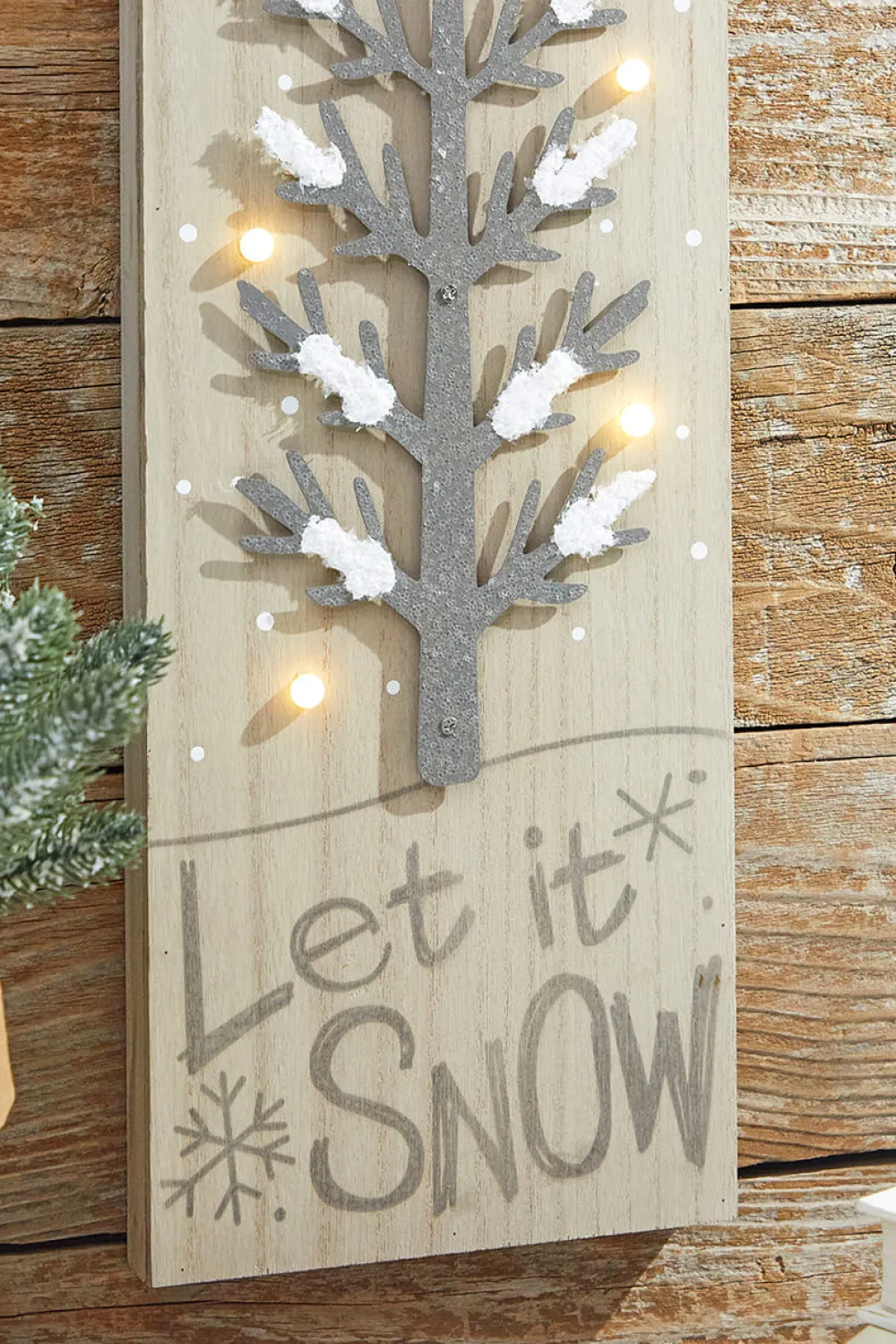 Decorator's Warehouse 24” LED Holiday Tree Wall Decor > Winter Woodland|Christmas Decor