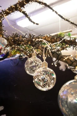 Decorator's Warehouse LED String Lights with Clear Balls - 4” Orbs > Indoor Lighting|Christmas Decor
