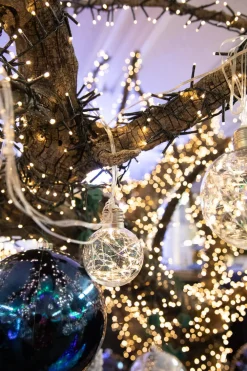 Decorator's Warehouse LED String Lights with Clear Balls - 4” Orbs > Indoor Lighting|Christmas Decor