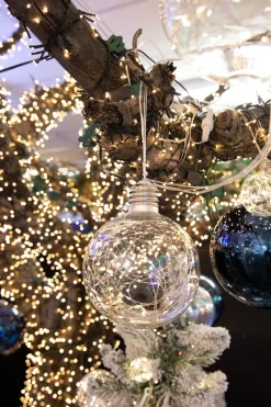 Decorator's Warehouse LED String Lights with Clear Balls - 6" Orbs > Christmas Decor|Indoor Lighting