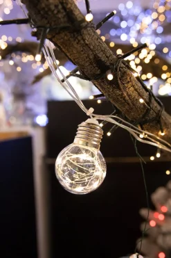Decorator's Warehouse LED String Lights with Clear Balls - 2” Orbs > Christmas Decor|Indoor Lighting