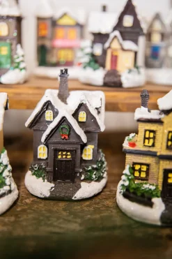 Decorator's Warehouse Lighted Holiday House with Battery Powered LEDs > Christmas Decor|Christmas Accents