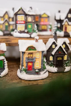 Decorator's Warehouse Lighted Holiday House with Battery Powered LEDs > Christmas Decor|Christmas Accents