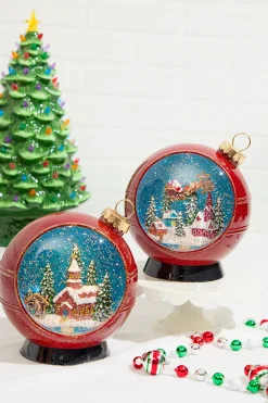 Decorator's Warehouse 8" Lighted Musical Spinning Water Globe > Water Globes|Christmas Decor