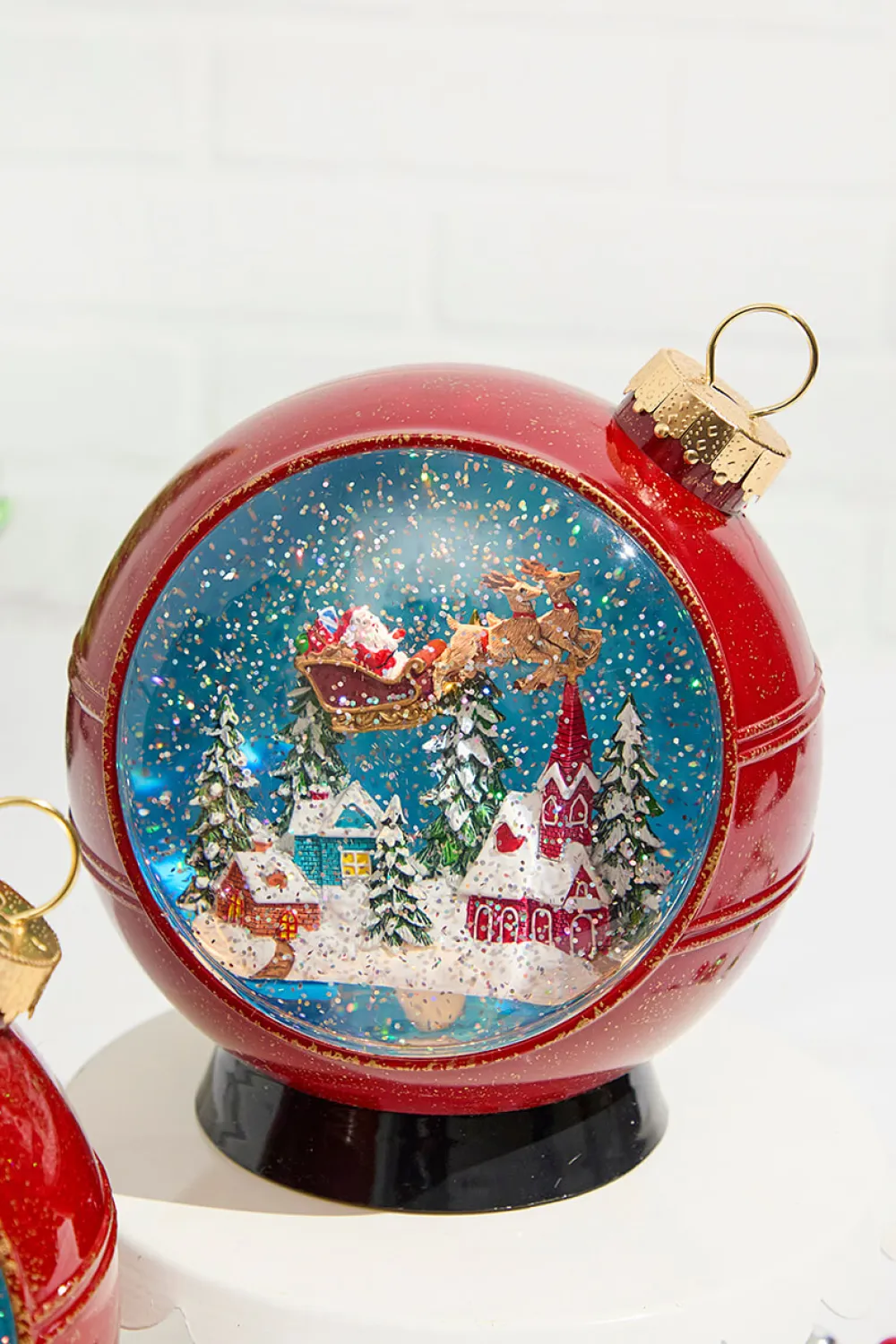 Decorator's Warehouse 8" Lighted Musical Spinning Water Globe > Water Globes|Christmas Decor
