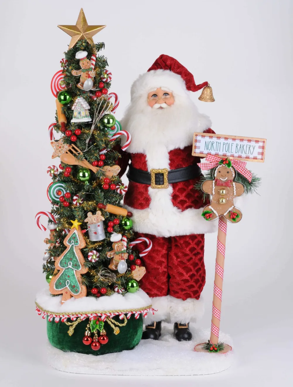 Decorator's Warehouse Lighted North Pole Bakery Santa > Karen Didion