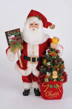 Decorator's Warehouse Lighted "Season to Wine" Santa > Karen Didion