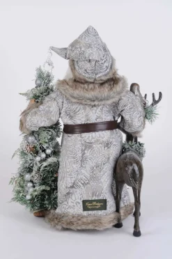 Decorator's Warehouse Lighted Snow Covered Wilderness Santa > Karen Didion
