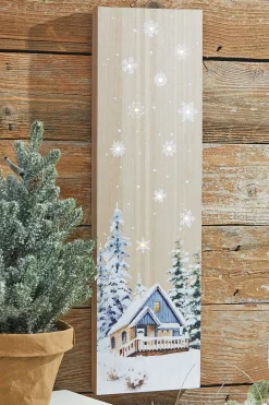 Decorator's Warehouse 24” Lighted Winter Wood Wall Art > Best Sellers|Winter Woodland