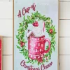 Decorator's Warehouse 19.6" Lighted Wood Holiday Design Wall Sign > Retro Brites|Farmhouse