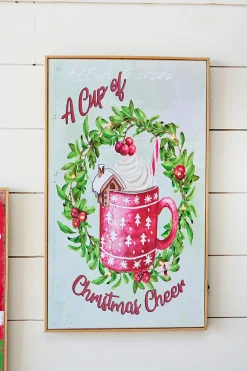 Decorator's Warehouse 19.6" Lighted Wood Holiday Design Wall Sign > Retro Brites|Farmhouse