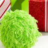Decorator's Warehouse 4" Lime Green Furry Fabric Ball Ornament > Christmas Ornaments|Storyville