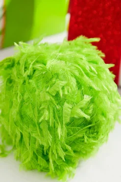 Decorator's Warehouse 3" Lime Green Furry Fabric Ball Ornament > Christmas Decor|Storyville