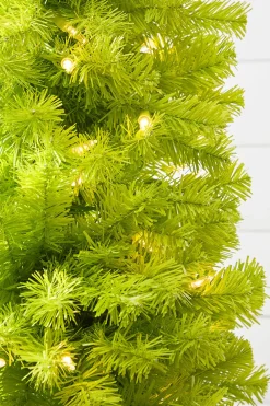 Decorator's Warehouse 7' Lime Green Whimsical Tree with LED Lights > Storyville Trees|Christmas Sale