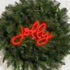 Decorator's Warehouse 14" Lit Neon Jolly Sign > Christmas Decor|Indoor Lighting