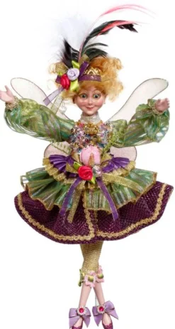 Decorator's Warehouse 11" Madame Mardi Gras Fairy - Mark Roberts > Mark Roberts Spring