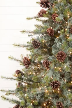 Decorator's Warehouse 7.5' Mammoth Pine Christmas Tree with 900 Lights > Green|Christmas Trees