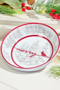 Decorator's Warehouse 7.95" Melamine Cardinal Design Bowl > Cardinal|Christmas Sale