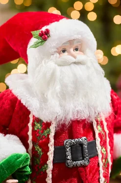 Decorator's Warehouse 18" "Merry Kissmas" Standing Santa > Cardinal|Santas & Angels