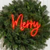 Decorator's Warehouse 13.8" Merry Lit Neon Sign > Christmas Decor|Indoor Lighting