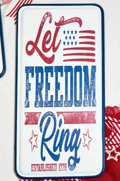 Decorator's Warehouse 23.8" Metal Americana Wall Decor > Patriotic Decor|Patriotic Decor