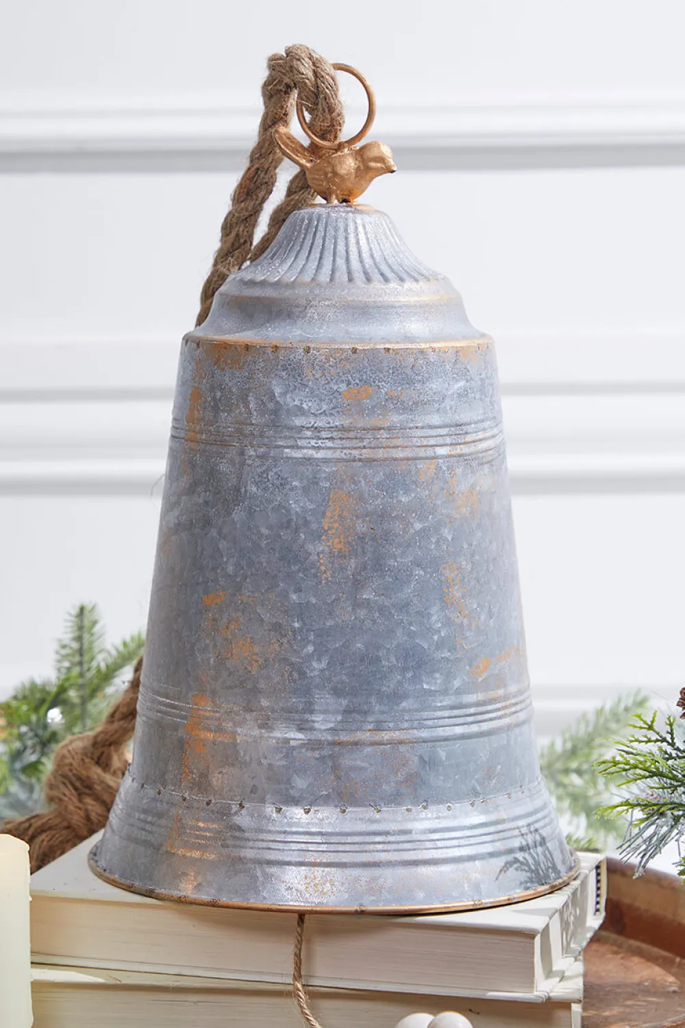 Decorator's Warehouse 12.5” Metal Bell > Christmas Decor|Christmas Ornaments