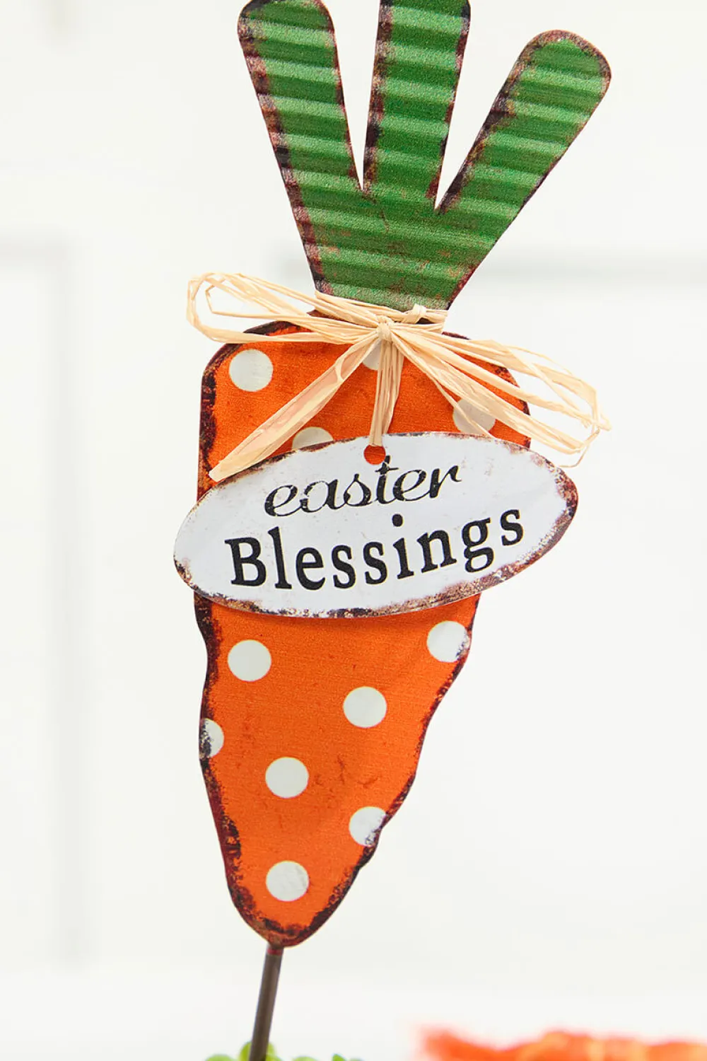 Decorator's Warehouse 13.9" Metal Easter Carrot Stake > Easter Decor|Easter Decor