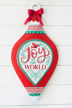 Decorator's Warehouse 22.8" Metal Embossed Holiday Wall Sign > Farmhouse|Christmas Accents