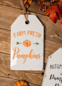 Decorator's Warehouse 12” Metal Enamel Harvest Sign > Fall Decor|Fall Decor