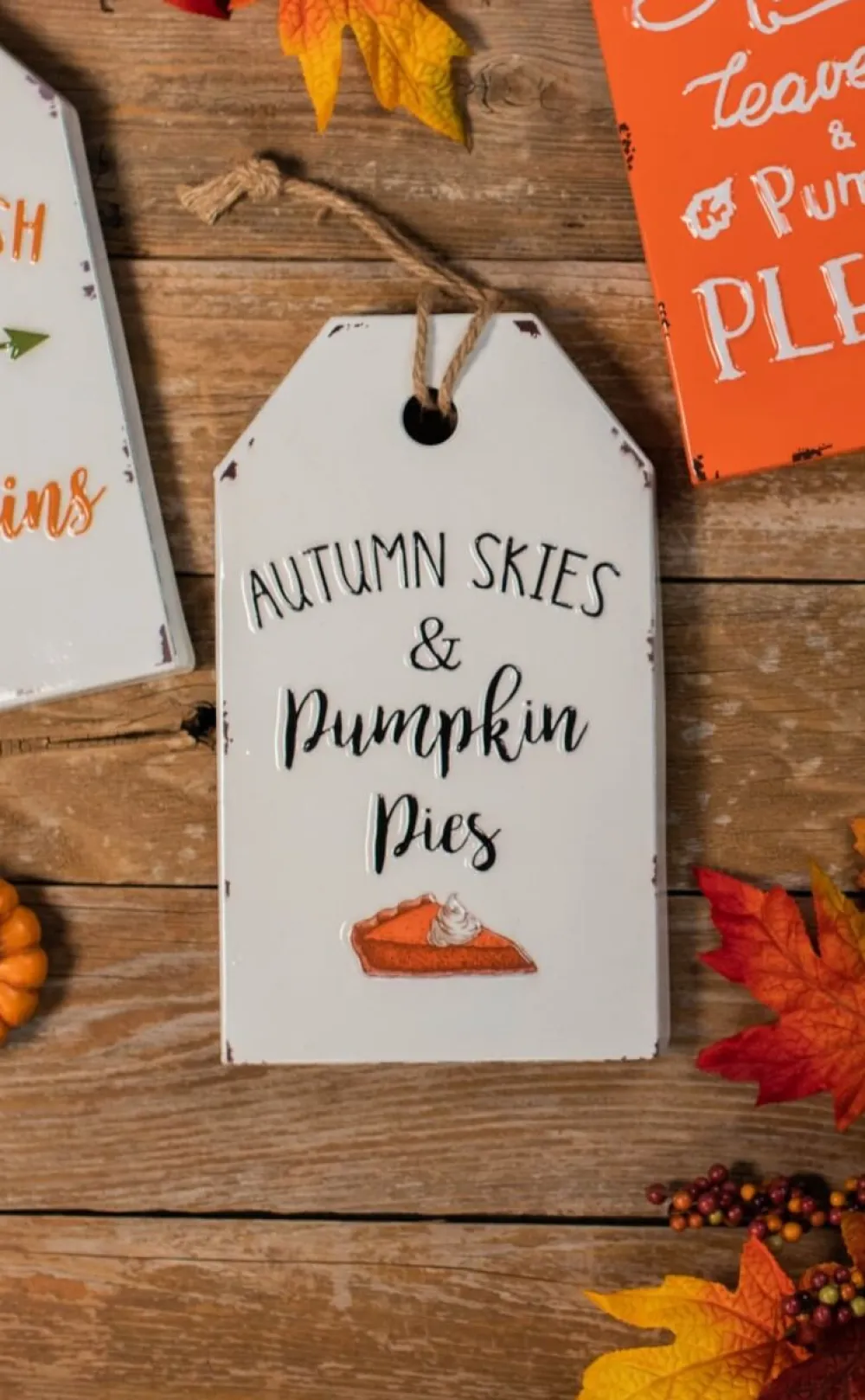 Decorator's Warehouse 12” Metal Enamel Harvest Sign > Fall Decor|Fall Decor