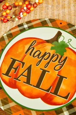 Decorator's Warehouse 8" Metal Happy Fall/Pumpkin > Fall Decor|Fall Decor