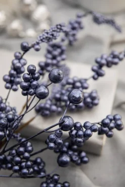 Decorator's Warehouse 18” Metallic Dew Berry Spray - Navy > Nutcracker|Christmas Sprays