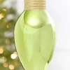 Decorator's Warehouse 9" Metallic Lime Green Light Bulb Ornament > Christmas Decor|Storyville
