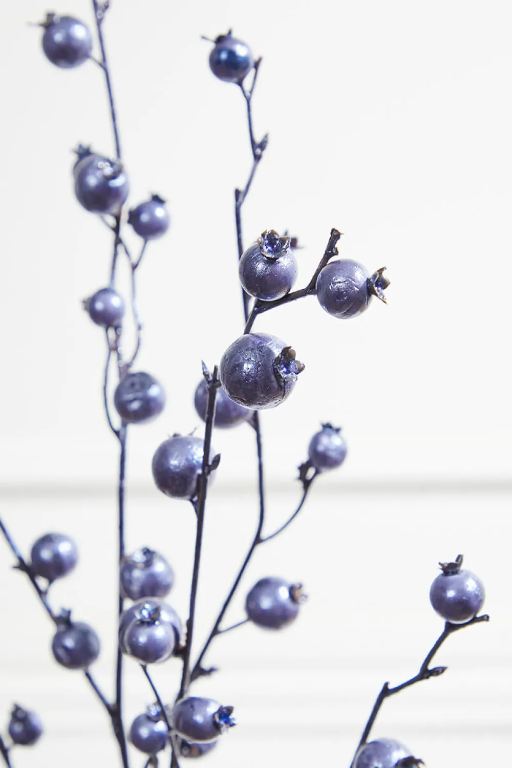 Decorator's Warehouse 30” Metallic Navy Mini Pomegranate Christmas Spray > Nutcracker|Christmas Sprays