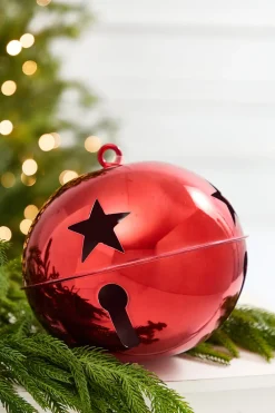 Decorator's Warehouse 8" Metallic Red Bell Ornament > Nutcracker|Classic Christmas