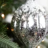 Decorator's Warehouse 7" Metallic Ridged Iced Kismet Finial Ornament - Silver > Christmas Ornaments|White Christmas